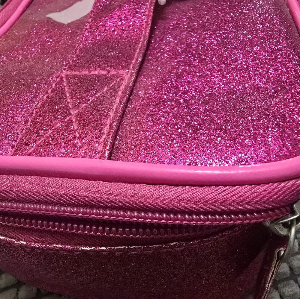 Caboodles soft sided nail valet/tote/case pink matallic Sparkle NEW